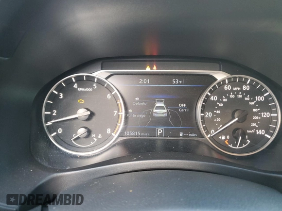 2019 Nissan Altima 2.5 Platinum with VIN 1N4BL4FVXKC110510, listed as a Copart auction lot 85307494 with 105,815 mi miles and Salvage Title. Bid and sale history available at carsss.com. Image 9.