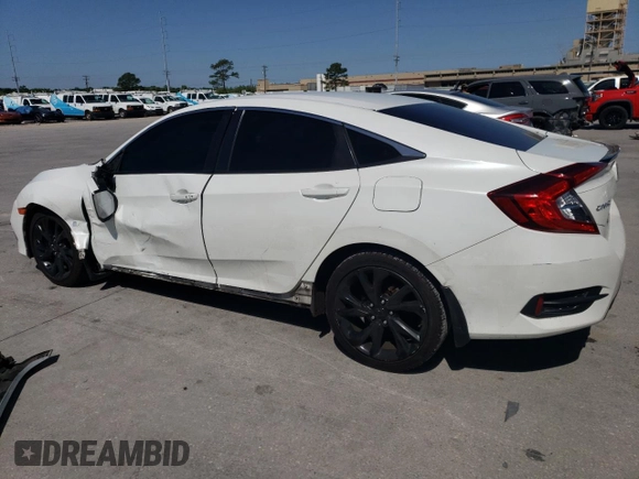 2019 Honda Civic Sport with VIN 19XFC2F81KE049938, listed as a Copart auction lot 52712405 with 150,985 mi miles and Salvage Title. Bid and sale history available at DreamBid. Image 2.