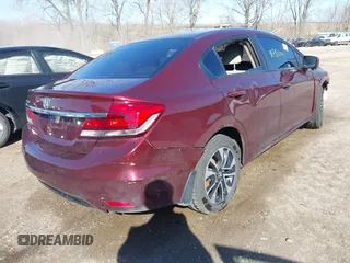 2015 Honda Civic EX with VIN 19XFB2F89FE073610, listed as a IAAI auction lot 41753222 with 121,100 mi miles and . Bid and sale history available at carsss.com. Image 4.