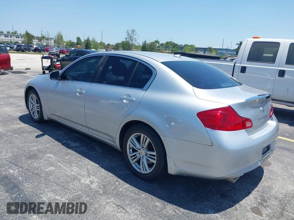 2011 Infiniti G25 Journey with VIN JN1DV6AP2BM602317, listed as a IAAI auction lot 42147414 with 163,757 mi miles. Bid and sale history available at carsss.com. Image 3.