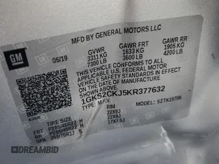 2019 GMC Yukon Denali with VIN 1GKS2CKJ5KR377632, listed as a Copart auction lot 47381685 with 79,163 mi miles and Salvage Title. Bid and sale history available at carsss.com. Image 14.