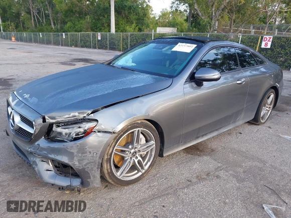2018 Mercedes-Benz E 400 with VIN WDD1J6FB1JF021229, listed as a IAAI auction lot 42197884 with 72,011 mi miles and . Bid and sale history available at DreamBid. Image 2.