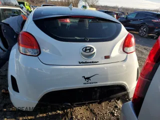 2013 Hyundai Veloster RE:MIX with VIN KMHTC6AD2DU136522, listed as a Copart auction lot 84240694 with 153,019 mi miles and Salvage Title. Bid and sale history available at carsss.com. Image 6.