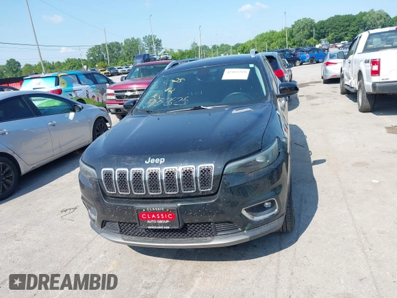 2019 Jeep Cherokee Limited with VIN 1C4PJMDX0KD351884, listed as a IAAI auction lot 42452219 with 112,485 mi miles and . Bid and sale history available at DreamBid. Image 12.