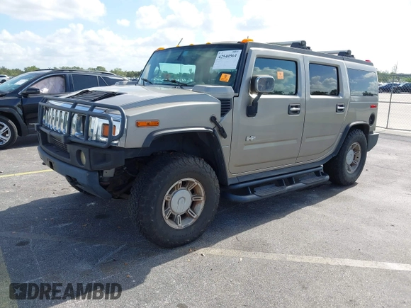 2003 Hummer H2 z VIN 5GRGN23U63H131139, wystawiony jako IAAI lot #42540561 z przebiegiem 182 365 mil mil oraz . Historia ofert i sprzedaży dostępna na DreamBid. Obrazek 2.