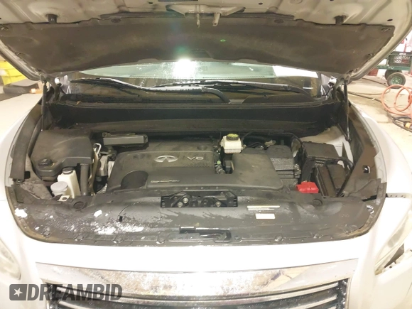2014 Infiniti QX60 with VIN 5N1AL0MM9EC536455, listed as a IAAI auction lot 41400259 with 142,309 mi miles. Bid and sale history available at carsss.com. Image 10.
