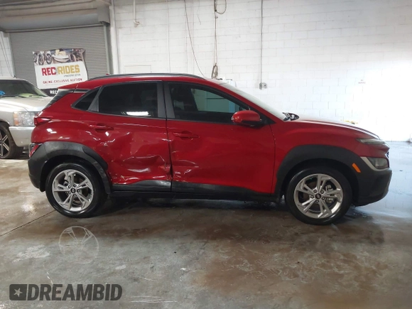 2022 Hyundai Kona SEL with VIN KM8K32AB7NU891234, listed as a IAAI auction lot 41329880 with 20,486 mi miles. Bid and sale history available at carsss.com. Image 13.