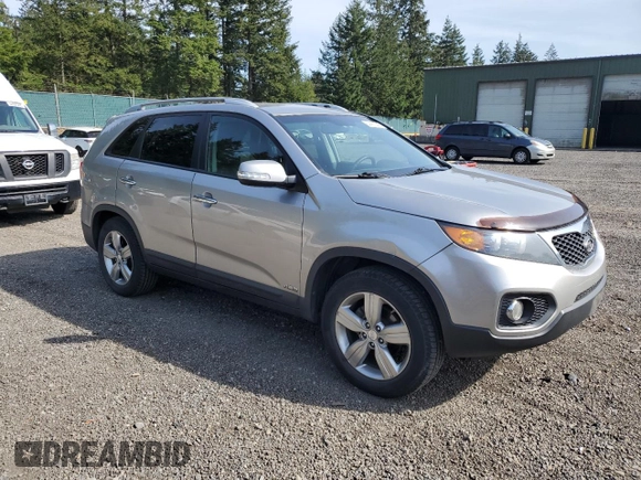 2013 Kia Sorento EX with VIN 5XYKUDA61DG367853, listed as a Copart auction lot 54400345 with 263,522 mi miles and Salvage Title. Bid and sale history available at carsss.com. Image 4.