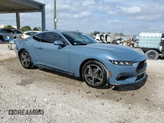 2024 Ford Mustang EcoBoost with VIN 1FA6P8TH4R5108939, listed as a Copart auction lot 53738545 with 7,403 mi miles and Salvage Title. Bid and sale history available at DreamBid. Image 4.
