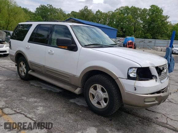 2004 Ford Expedition Eddie Bauer z VIN 1FMRU17W74LA68372, wystawiony jako Copart lot #56393515 z przebiegiem 220 044 mil mil oraz Szkoda całkowita • Salvage title. Historia ofert i sprzedaży dostępna na DreamBid. Obrazek 4.