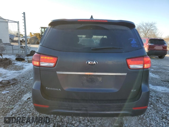 2016 Kia Sedona SX with VIN KNDMC5C11G6156260, listed as a Copart auction lot 42735255 with 112,350 mi miles and Clean Title. Bid and sale history available at carsss.com. Image 6.