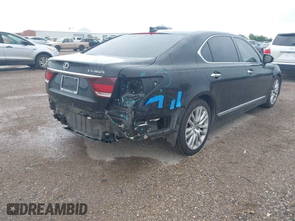 2015 Lexus LS 460 L with VIN JTHGL5EF6F5054364, listed as a IAAI auction lot 42465692 with 139,431 mi miles and . Bid and sale history available at DreamBid. Image 4.