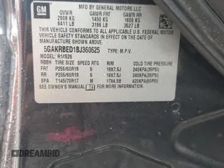 2011 Buick Enclave CXL-1 with VIN 5GAKRBED1BJ360625, listed as a Copart auction lot 80906914 with 212,364 mi miles and Salvage Title. Bid and sale history available at carsss.com. Image 15.