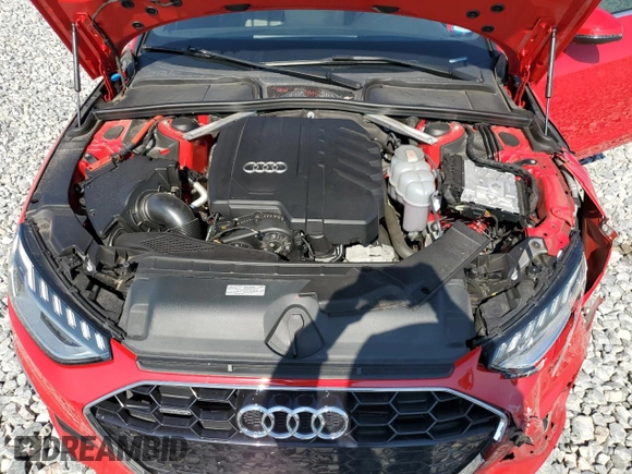 2023 Audi A4 S line Premium Plus with VIN WAUEAAF43PN006551, listed as a Copart auction lot 53421805 with 49,285 mi miles and Salvage Title. Bid and sale history available at DreamBid. Image 11.