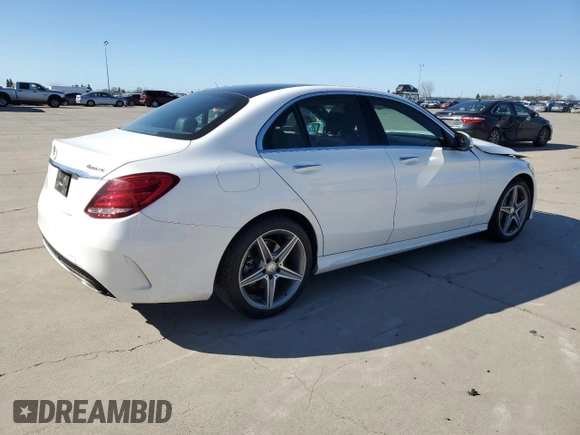 2015 Mercedes-Benz C-Class C 400 with VIN 55SWF6GB5FU028081, listed as a Copart auction lot 46878865 with 116,149 mi miles and Salvage Title. Bid and sale history available at carsss.com. Image 3.