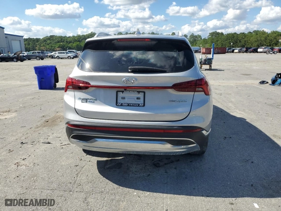 2022 Hyundai Santa Fe Hybrid Blue with VIN KM8S2DA13NU049271, listed as a Copart auction lot 55011694 with 29,382 mi miles. Bid and sale history available at carsss.com. Image 6.