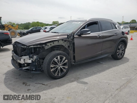 2017 Infiniti QX30 Premium with VIN SJKCH5CR5HA019904, listed as a Copart auction lot 54237285 with 190,348 mi miles and Salvage title. Bid and sale history available at DreamBid. Image 1.