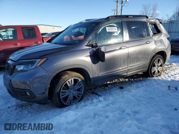 2020 Honda Passport EX-L z VIN 5FNYF8H54LB002310, wystawiony jako Copart lot #42425915 z przebiegiem 95 495 mil mil oraz Nie do naprawy • Non repairable. Historia ofert i sprzedaży dostępna na DreamBid. Obrazek 1.