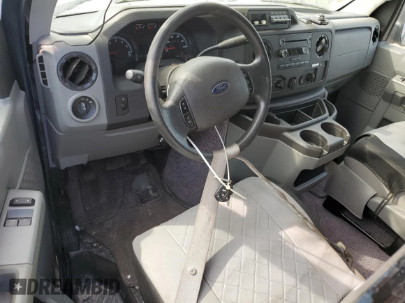 2014 Ford Econoline Cargo Commercial with VIN 1FTNE1EL7EDA55965, listed as a Copart auction lot 75649024 with Not Provided miles and Salvage Title. Bid and sale history available at carsss.com. Image 8.