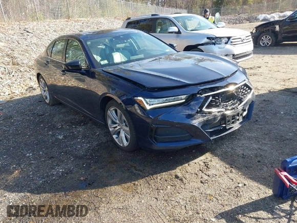 2021 Acura TLX Technology with VIN 19UUB5F48MA010750, listed as a IAAI auction lot 41779356 with 40,669 mi miles and . Bid and sale history available at DreamBid. Image 1.