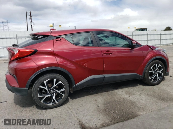 2018 Toyota C-HR XLE with VIN NMTKHMBX1JR014764, listed as a Copart auction lot 54930805 with 103,610 mi miles and Salvage title. Bid and sale history available at DreamBid. Image 3.