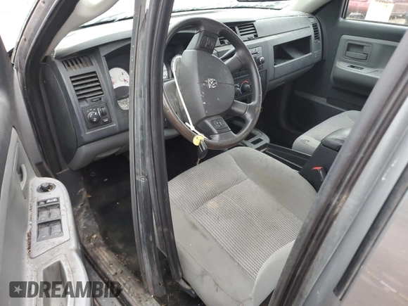 2010 Dodge Dakota SXT with VIN 1D7CW3GP7AS176121, listed as a Copart auction lot 85169354 with Not Provided miles and Salvage Title. Bid and sale history available at DreamBid. Image 8.