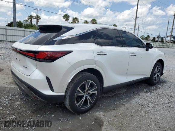 2025 Lexus RX 350 with VIN 2T2BAMBA3SC054318, listed as a Copart auction lot 58315235 with 5,452 mi miles and Salvage title. Bid and sale history available at DreamBid. Image 3.