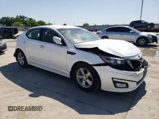 2015 Kia Optima LX with VIN KNAGM4A75F5558943, listed as a Copart auction lot 52299685 with 132,724 mi miles and Salvage Title. Bid and sale history available at carsss.com. Image 4.