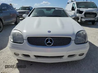 2001 Mercedes-Benz SLK-Class with VIN WDBKK65F71F218677, listed as a Copart auction lot 77267814 with Not Provided miles and Salvage Title. Bid and sale history available at carsss.com. Image 5.