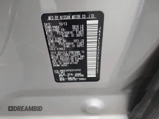 2014 Nissan Quest S with VIN JN8AE2KP5E9104762, listed as a IAAI auction lot 41566593 with 132,043 mi miles and . Bid and sale history available at DreamBid. Image 9.