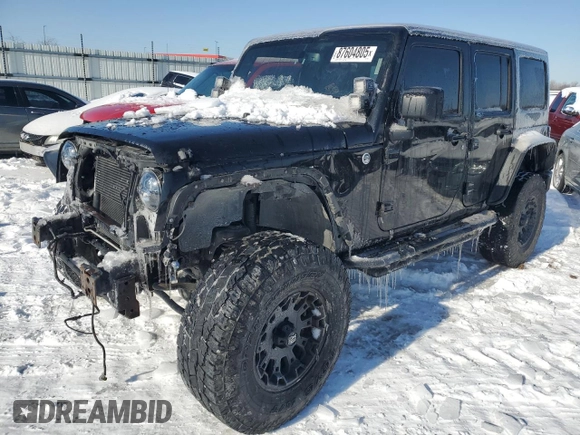 2013 Jeep Wrangler Unlimited Sport with VIN 1C4BJWDG7DL621806, listed as a Copart auction lot 87604805 with 158,885 mi miles and Salvage title. Bid and sale history available at DreamBid. Image 1.