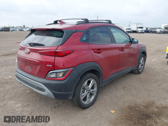2023 Hyundai Kona SEL with VIN KM8K6CAB1PU061462, listed as a IAAI auction lot 41549269 with 32,599 mi miles. Bid and sale history available at carsss.com. Image 4.