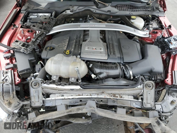 2019 Ford Mustang GT Premium with VIN 1FATP8FF4K5193350, listed as a Copart auction lot 54362005 with 34,431 mi miles and Salvage title. Bid and sale history available at DreamBid. Image 11.