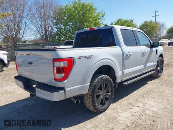 2022 Ford F-150 XL with VIN 1FTFW1E89NKD24668, listed as a IAAI auction lot 41848855 with 73,590 mi miles. Bid and sale history available at carsss.com. Image 4.