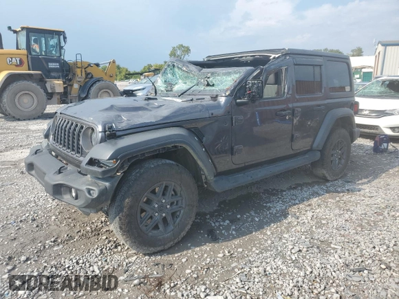 2024 Jeep Wrangler Sport with VIN 1C4PJXKN4RW197634, listed as a Copart auction lot 67890154 with 12,833 mi miles and Salvage title. Bid and sale history available at DreamBid. Image 1.