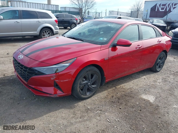 2023 Hyundai Elantra Preferred with VIN KMHLM4AG9PU432587, listed as a IAAI auction lot 41842918 with 35,140 mi miles. Bid and sale history available at carsss.com. Image 17.