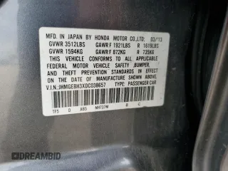 2015 Honda Fit с VIN JHMGE8H3XDC038657, выставлен на аукционе Copart как лот 58015335 с пробегом 99 455 миль миль и Списание • Salvage title. История ставок и продаж доступна на DreamBid. Изображение 12.