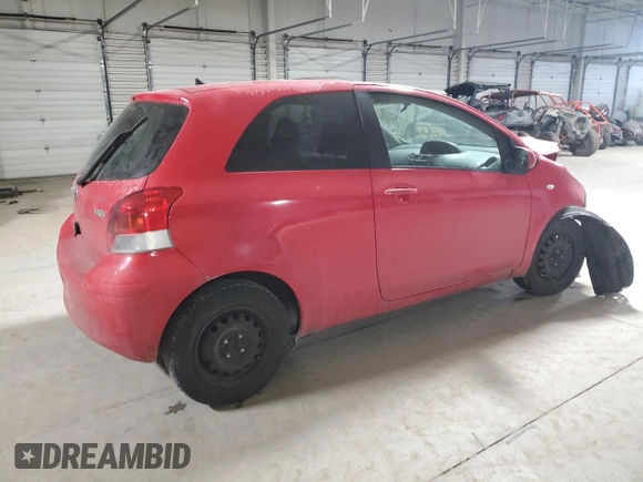 2009 Toyota Yaris with VIN JTDJT903X95247553, listed as a Copart auction lot 42394035 with 186,582 mi miles and Clean Title. Bid and sale history available at DreamBid. Image 3.