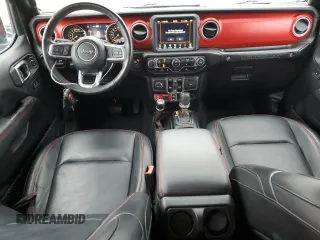 2023 Jeep Wrangler Rubicon with VIN 1C4HJXFN6PW509741, listed as a Copart auction lot 46056775 with 21,755 mi miles and Salvage title. Bid and sale history available at DreamBid. Image 8.