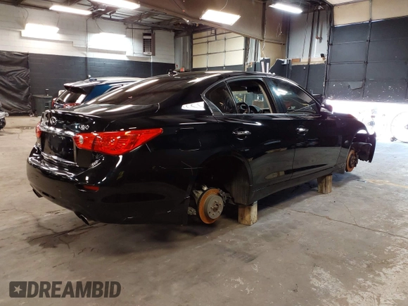 2017 Infiniti Q50 Premium z VIN JN1EV7AR7HM834870, wystawiony jako IAAI lot #42381151 z przebiegiem 89 438 mil mil oraz . Historia ofert i sprzedaży dostępna na DreamBid. Obrazek 4.