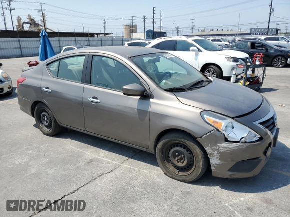 2016 Nissan Versa S with VIN 3N1CN7AP0GL803412, listed as a Copart auction lot 64677645 with 96,788 mi miles and Salvage title. Bid and sale history available at DreamBid. Image 4.