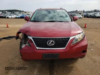 2012 Lexus RX 350 with VIN JTJZK1BA0C2412793, listed as a Copart auction lot 45292985 with 276,510 mi miles and Salvage Title. Bid and sale history available at DreamBid. Image 5.