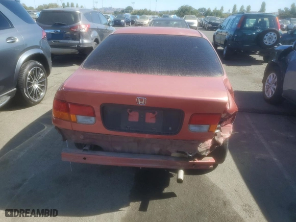 1996 Honda Civic DX with VIN 1HGEJ6225TL048330, listed as a Copart auction lot 69055394 with 184,813 mi miles and Salvage Title. Bid and sale history available at carsss.com. Image 6.