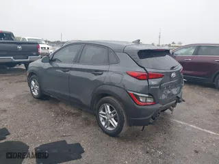 2023 Hyundai Kona SE with VIN KM8K22AB0PU982366, listed as a IAAI auction lot 41642860 with 53,008 mi miles. Bid and sale history available at carsss.com. Image 3.
