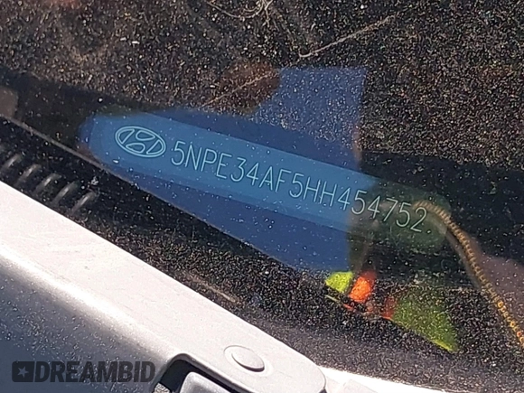 2017 Hyundai Sonata Sport with VIN 5NPE34AF5HH454752, listed as a IAAI auction lot 41651338 with 51,524 mi miles and . Bid and sale history available at DreamBid. Image 17.