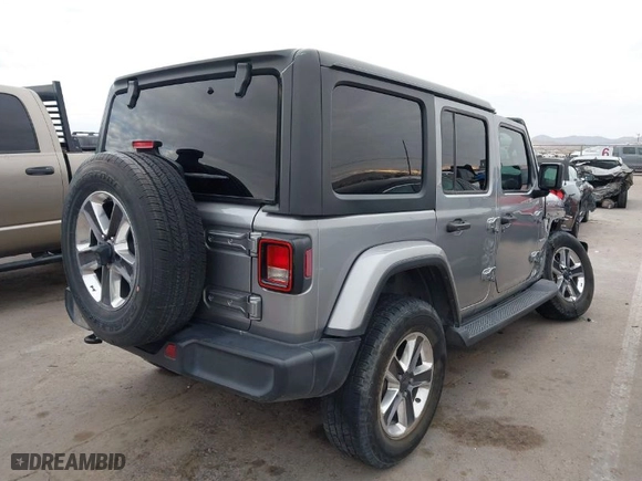 2020 Jeep Wrangler Unlimited North Edition with VIN 1C4HJXEN4LW256740, listed as a IAAI auction lot 41347797 with 84,811 mi miles. Bid and sale history available at carsss.com. Image 4.
