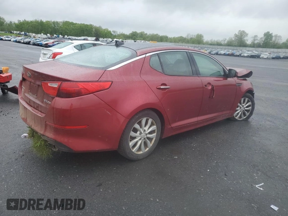 2015 Kia Optima EX with VIN 5XXGN4A70FG371167, listed as a Copart auction lot 55668715 with 110,096 mi miles and Salvage Title. Bid and sale history available at DreamBid. Image 3.