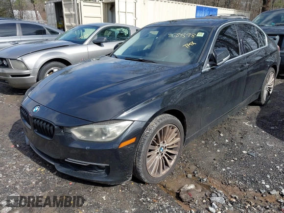 2013 BMW 3 Series 328i with VIN WBA3C1G50DNR49064, listed as a IAAI auction lot 41584598 with 179,034 mi miles. Bid and sale history available at carsss.com. Image 2.