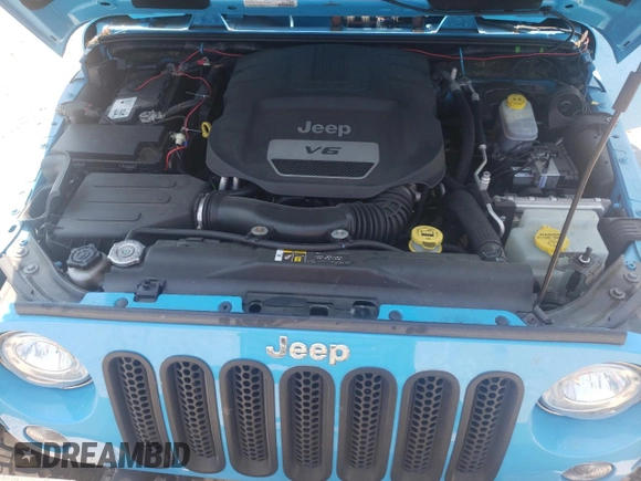 2018 Jeep Wrangler Unlimited Rubicon Recon with VIN 1C4BJWFGXJL887376, listed as a Copart auction lot 58753905 with 100,063 mi miles and Salvage title. Bid and sale history available at DreamBid. Image 12.