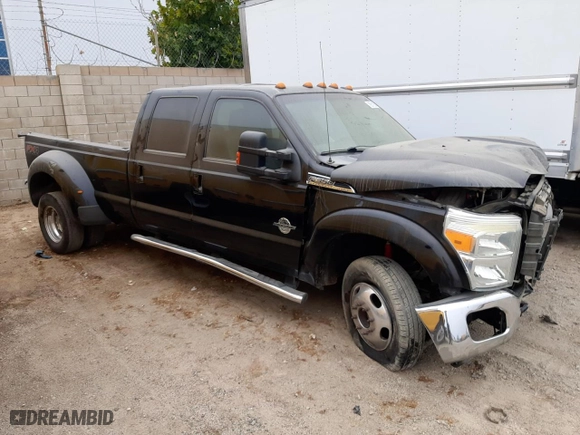 2016 Ford Super Duty F-350 DRW Lariat with VIN 1FT8W3DT2GEB32293, listed as a Copart auction lot 70511924 with 130,665 mi miles and Salvage Title. Bid and sale history available at carsss.com. Image 4.